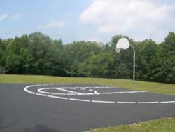 Basketball court striping  by Superior Line Striping